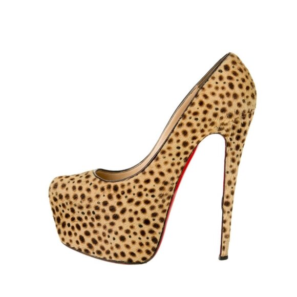 CHRISTIAN LOUBOUTIN Ponyhair Animal Print Pumps Size: 7.5 | US7.5, IT37.5 - Picture 1 of 5